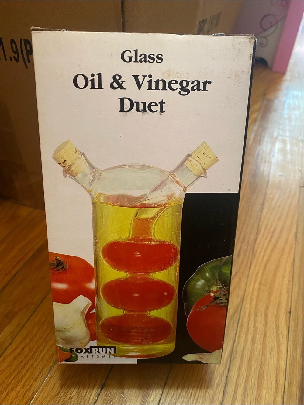 BRAND NEW UNOPENED Glass Oil & Vinegar Duet - Fox Run Craftsmen